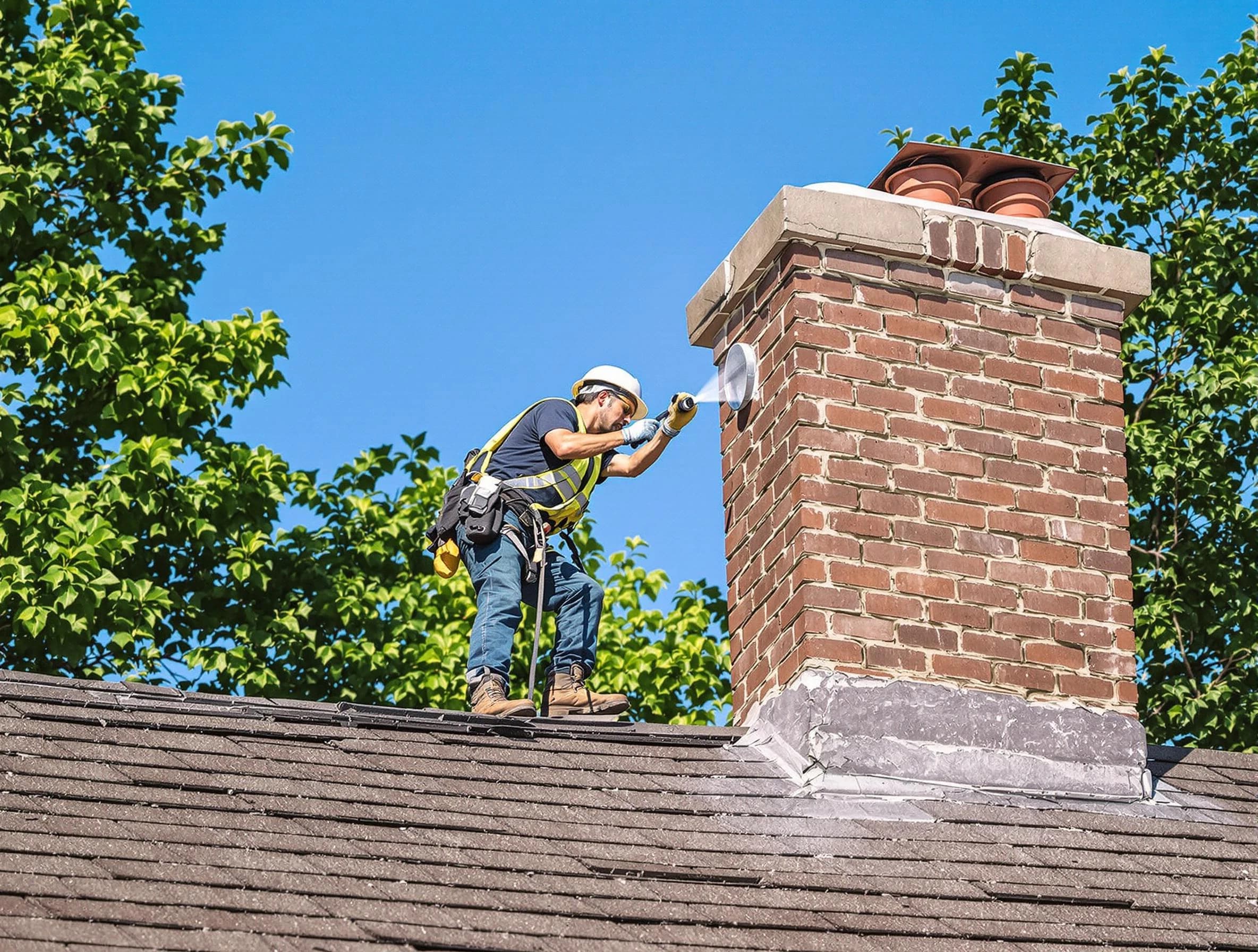 Clarksville Chimney Sweep performing an inspection with advanced tools in Clarksville, TN