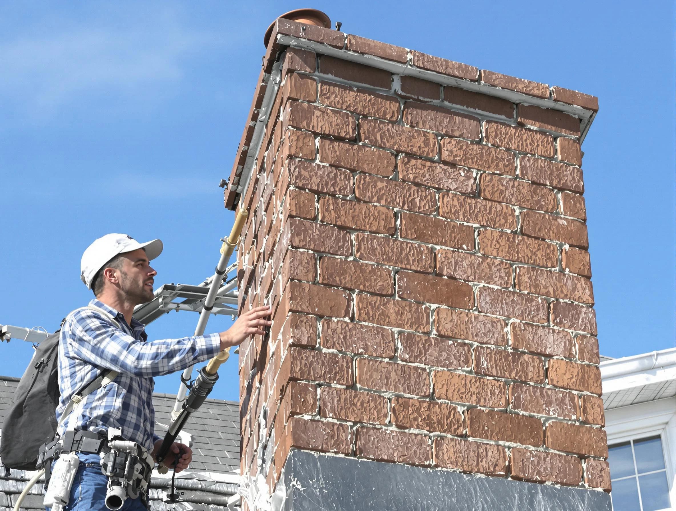 Brickwork for a chimney rebuild by Clarksville Chimney Sweep in Clarksville, TN
