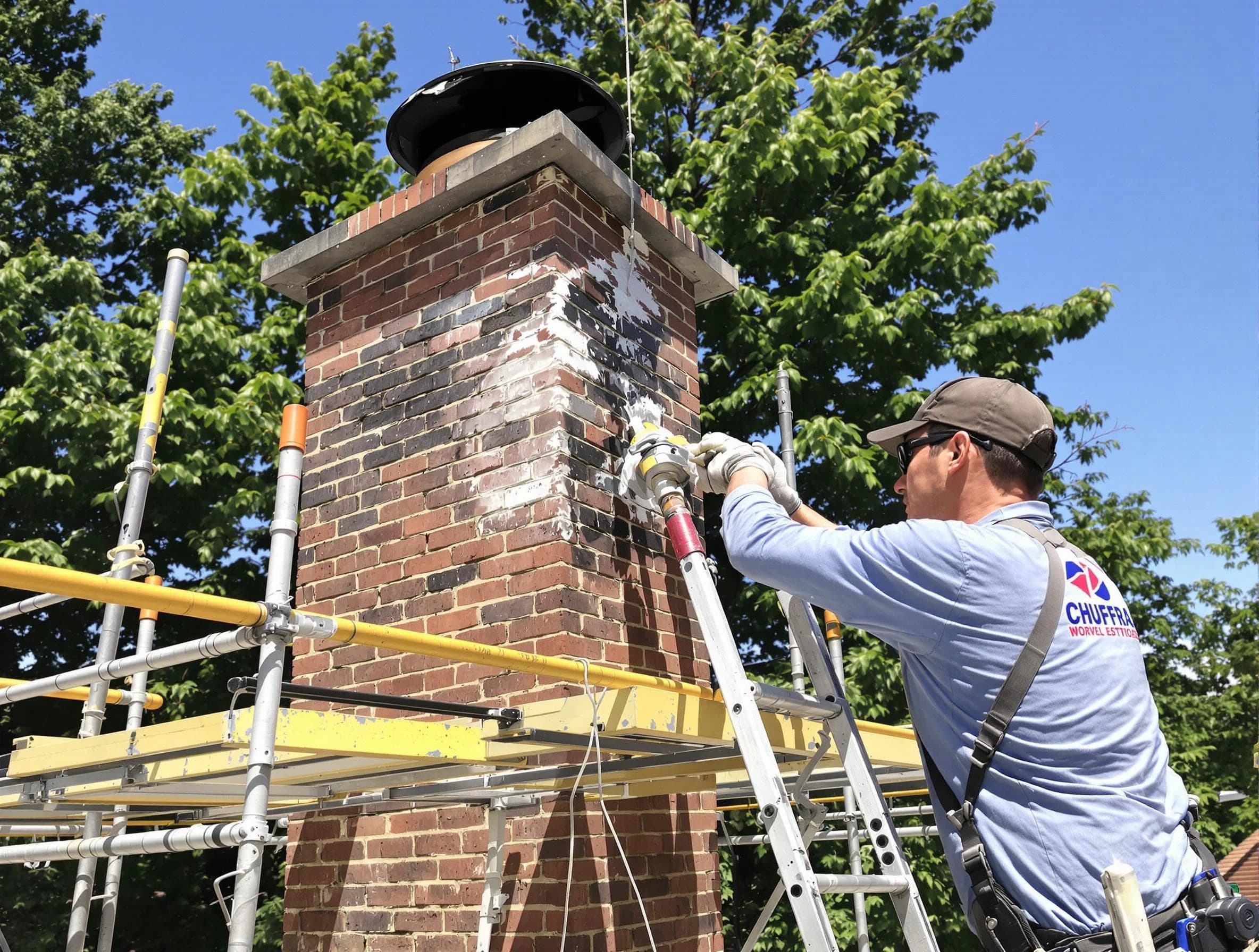 Structural chimney repair by Clarksville Chimney Sweep in Clarksville, TN