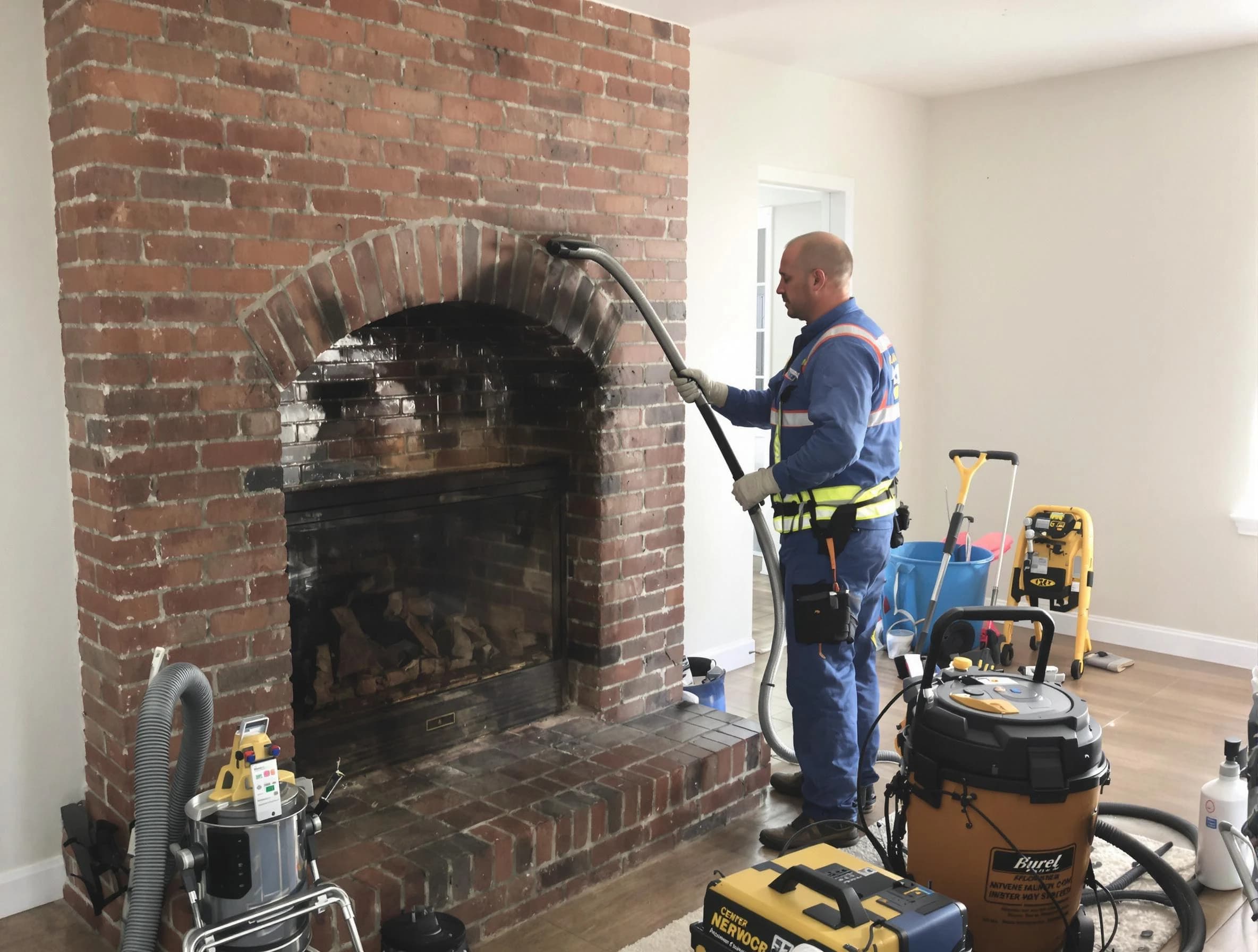 Clarksville Chimney Sweep expert performing detailed chimney sweep in Clarksville, TN