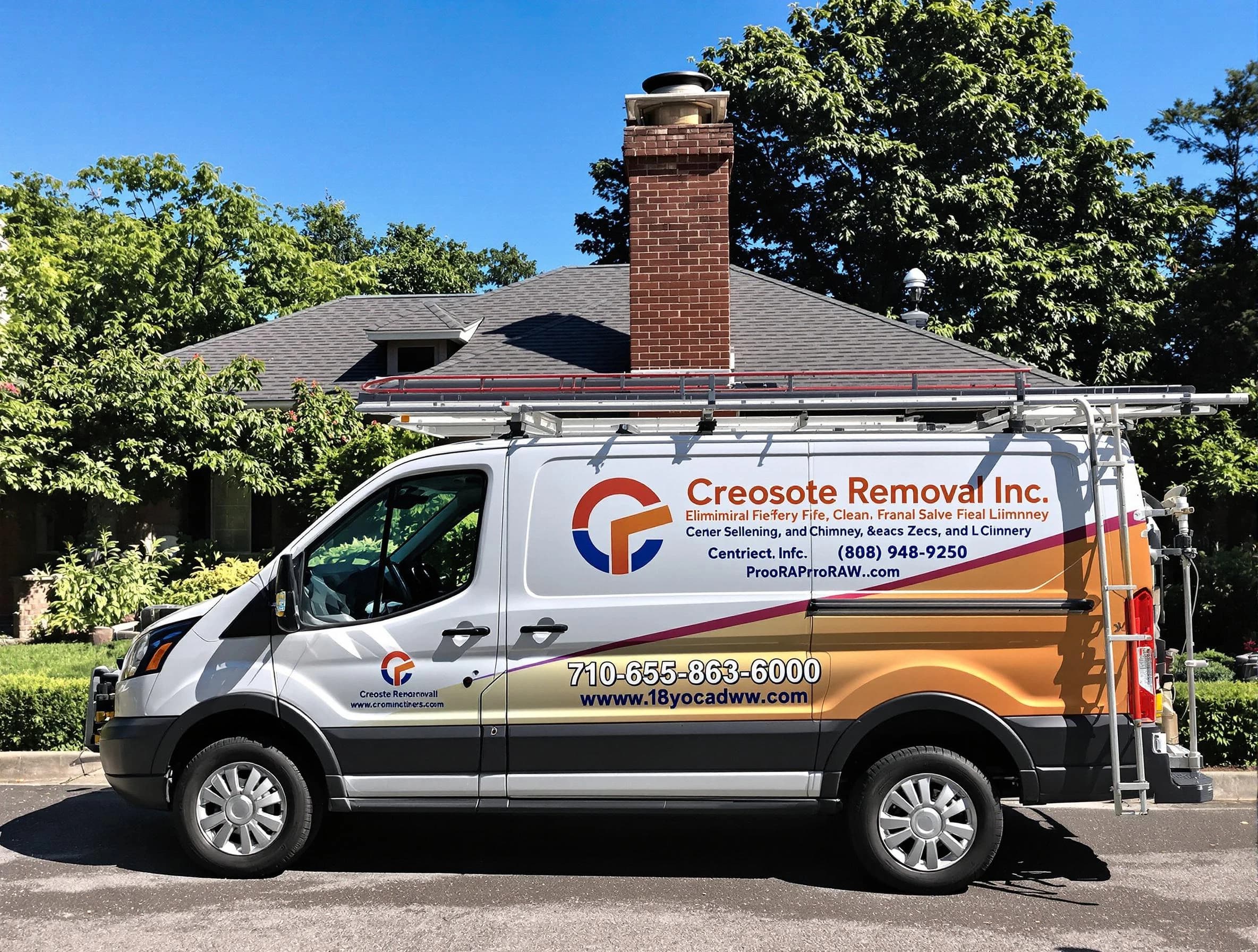 Clarksville Chimney Sweep technician removing creosote safely in Clarksville, TN