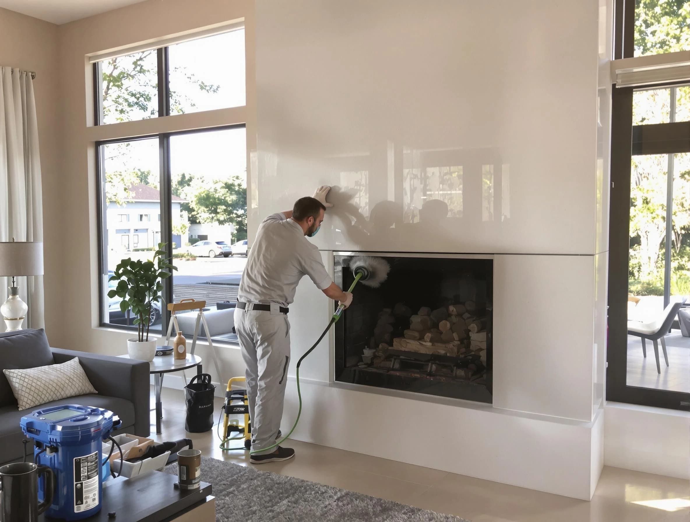 Clarksville Chimney Sweep performing thorough soot removal in Clarksville, TN