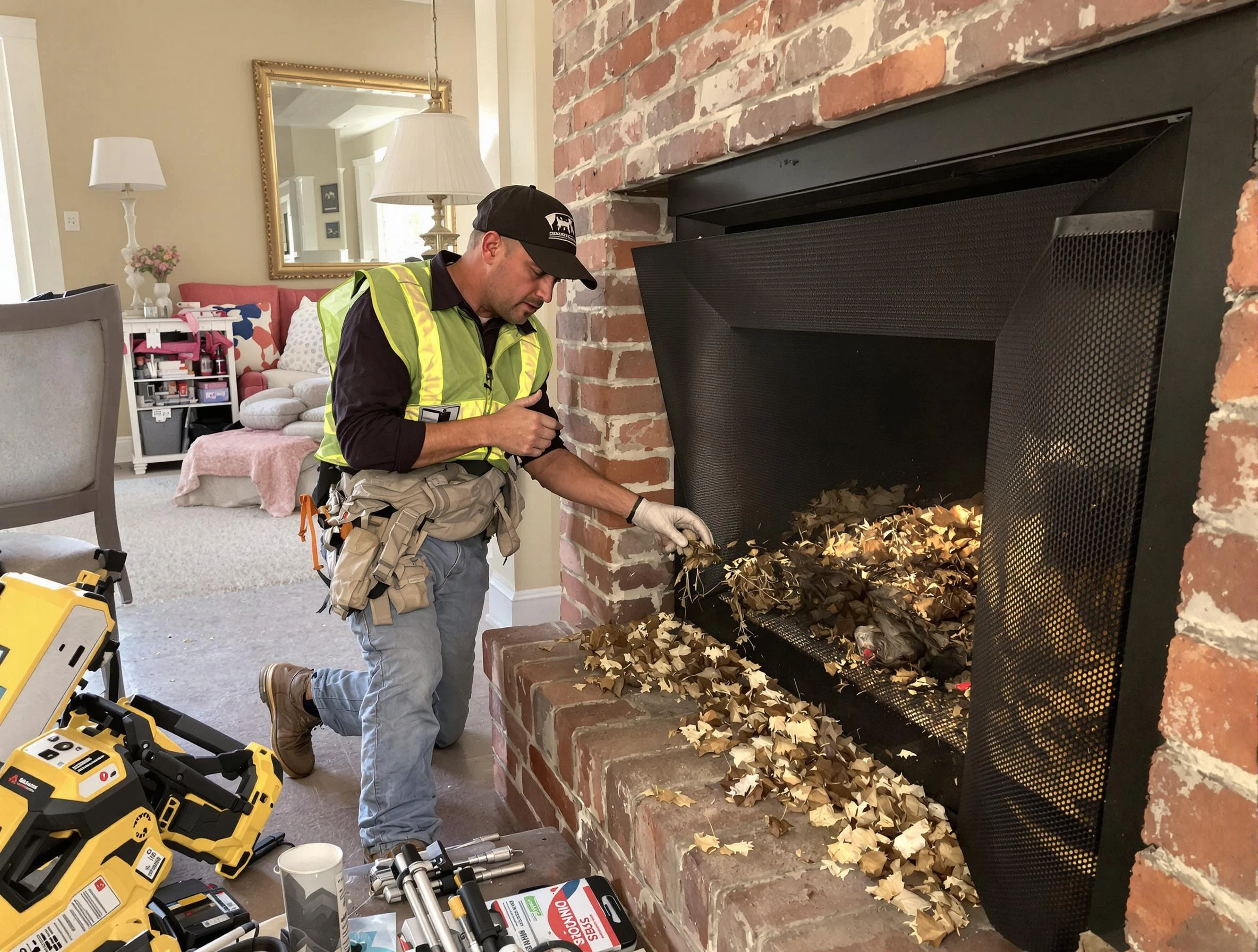 Safe screening installation by Clarksville Chimney Sweep in Clarksville, TN