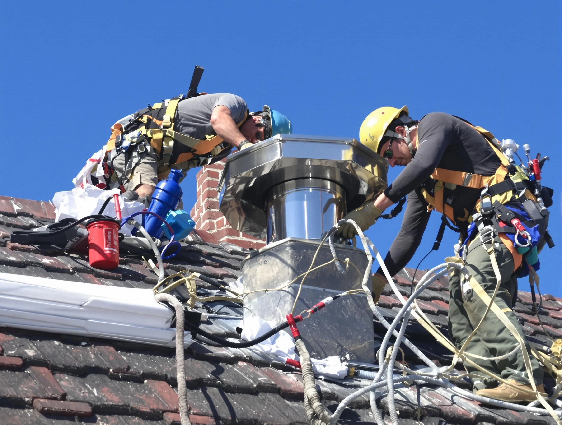 Protective chimney cap installed by Clarksville Chimney Sweep in Clarksville, TN