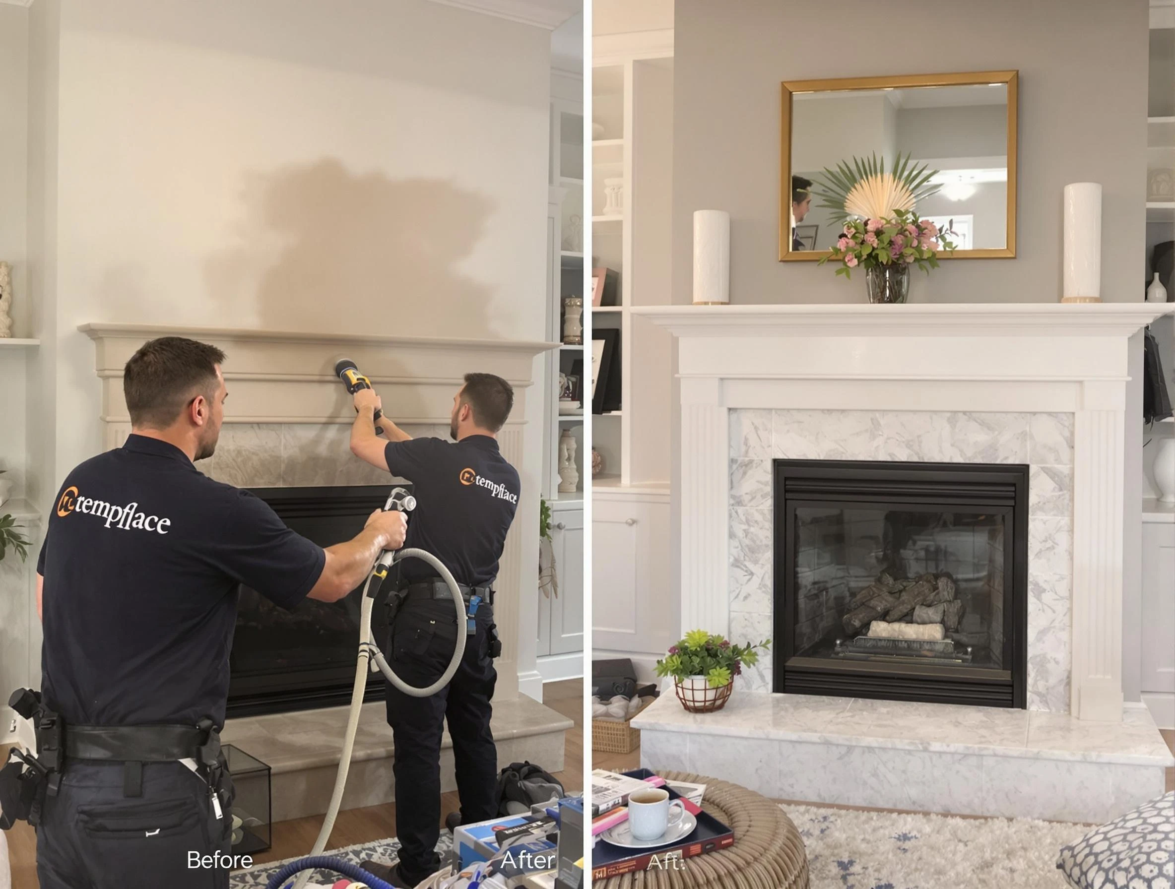 Professional soot removal by Clarksville Chimney Sweep team in Clarksville, TN